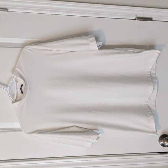 NIKE DRI FIT UV GOLF Shirt Short Sleeve Tshirt Medium White - Picture 1 of 9